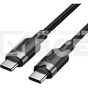Кабель Vention USB 2.0 CM/CM - 2м. Черный 3А PD60W