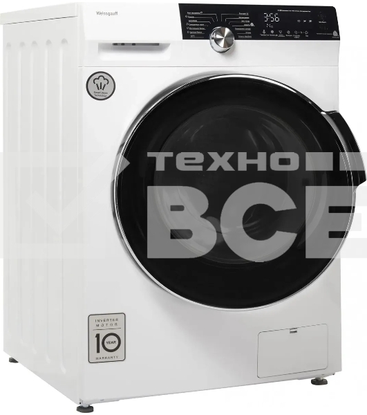 Стиральная машина Weissgauff WM 59412 DC Inverter Steam класс: A+++ загр.фронтальная макс.:12кг белый