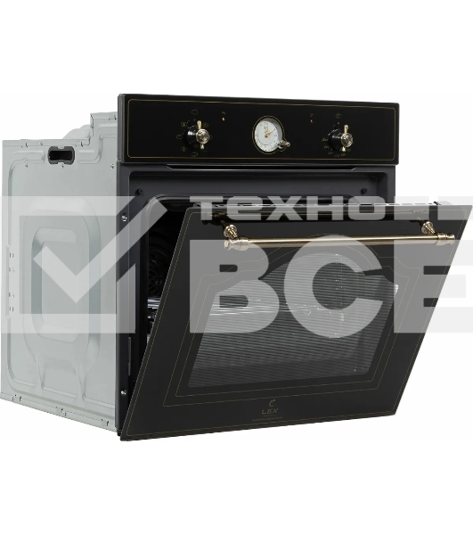 Духовой шкаф Электрический LEX EDM 6070С BL черный, встраиваемый