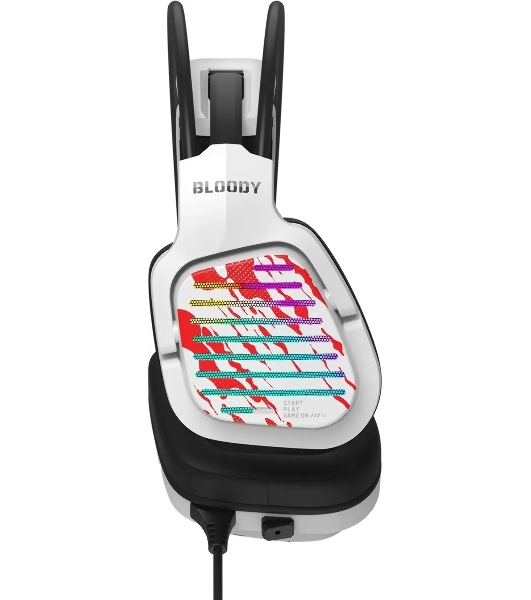 Гарнитура Bloody G565 белый, проводная, USB, подсветка