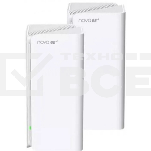 Трехдиапазонная гигабитная Wi-Fi Mesh система Tenda MX21 Pro (2-pack) AXE5700, 2,4/5/6 ГГц, до 5665 Мбит/с, 3x1Гбит/с