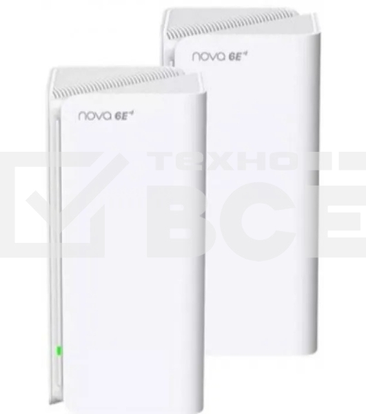 Трехдиапазонная гигабитная Wi-Fi Mesh система Tenda MX21 Pro (2-pack) AXE5700, 2,4/5/6 ГГц, до 5665 Мбит/с, 3x1Гбит/с