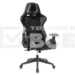 Кресло игровое Бюрократ VIKING 5 AERO BLACK EDITION черный искусственная кожа, фото 1