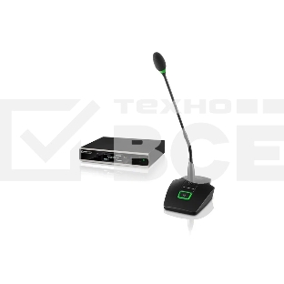 Беспроводная система SL DW Sennheiser SL TS 153 GN-L SET DW-3 EU [506616R] с настольным передатчиком SL Tablestand 153-S DW и микрофоном gooseneck MEG 14-40-L B со световым кольцом (3 места)