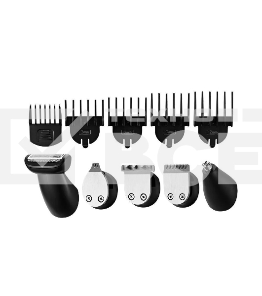 Триммер Kitfort КТ-3109 черный/серебристый 3Вт (насадок в компл:10шт)