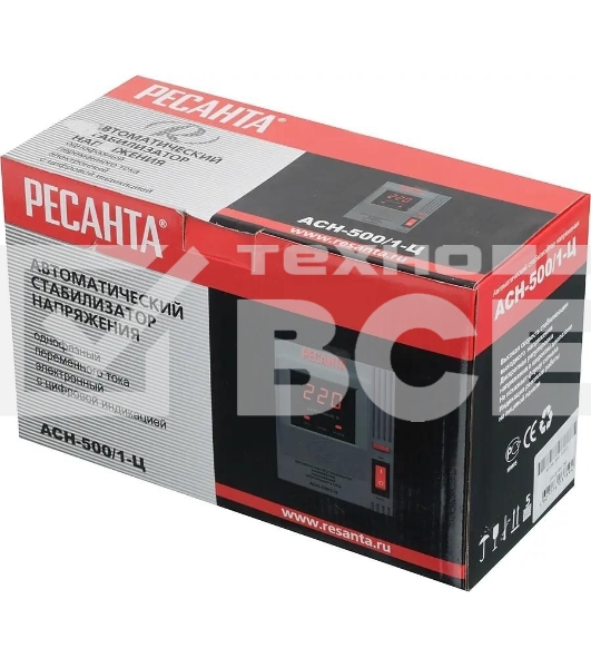 Стабилизатор напряжения Ресанта АСН-500/1-Ц 63/6/1