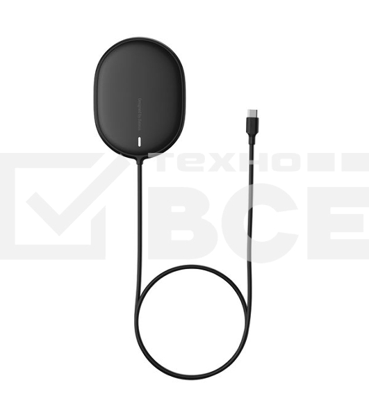 Беспроводное зарядное устройство Baseus WXQJ-01 Light Magnetic Wireless Charger 15W магнитное (кабел