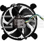 Кулер KingPrice KPAC-65-PWM3 92x92x25мм Soc-1200/1150/1151/1155 черный 4-pin 18-35dB Al 65W 140gr Ret, фото3