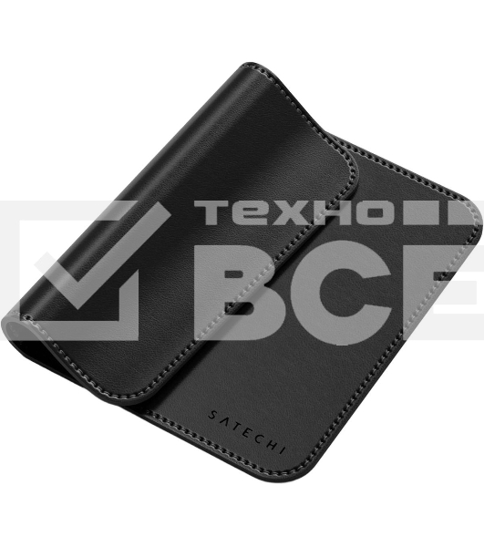 Коврик для мыши из веганской кожи Satechi Vegan-Leather Premium Desk Mat, черный