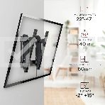 Кронштейн для телевизора Holder LCD-T2609 черный 22'-47' макс.40кг настенный наклон, фото2