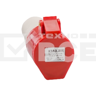Розетка кабельная 224 32А 380AC 3P+PE 6ч IP44 КЭАЗ 222752