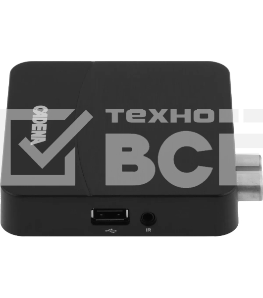 Приставка для цифрового ТВ Cadena CDT-2388S черный, DVB-T2, DVB-T, HDMI, USB 2.0
