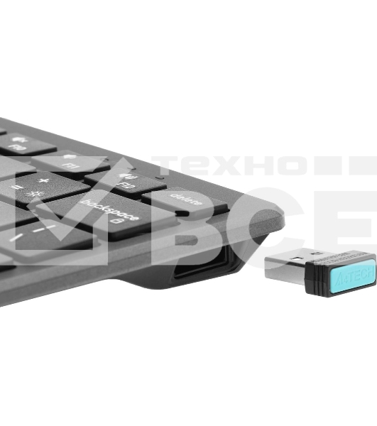 Клавиатура беспроводная A4Tech Fstyler FBX51C серый USB BT/Radio slim Multimedia