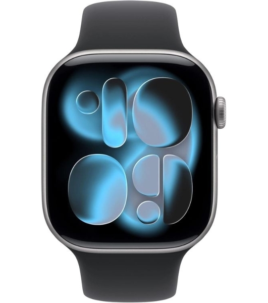 Смарт-часы Apple Watch Series 11 A3331 42 mm, 1.77', OLED, Wi-Fi/NFC/Bluetooth, IP6X, серый космос/черный