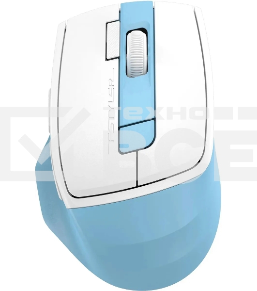 Мышь беспроводная A4Tech Fstyler FG45CS Air голубой/белый оптическая (2000dpi) silent беспроводная USB для ноутбука (7but)