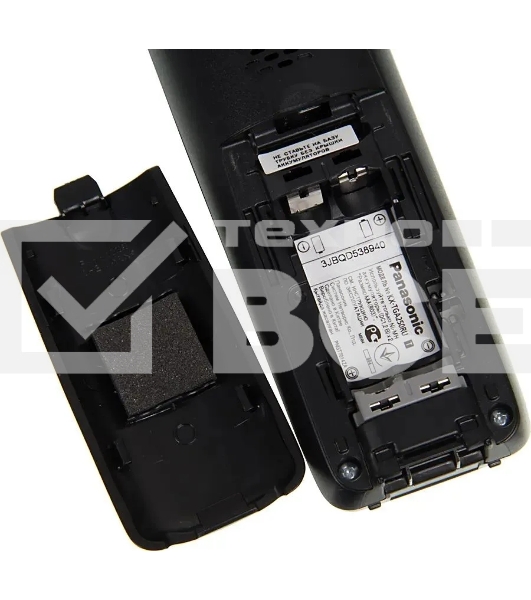 Телефон беспроводной (DECT) Panasonic KX-TG2511RUT (титан) {АОН, Caller ID,спикерфон на трубке,переход в Эко режим одним нажатием}