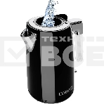 Чайник электрический Polaris PWK 1746CA Water Way Pro 1.7л. 2200Вт черный (корпус: нержавеющая сталь), фото 1