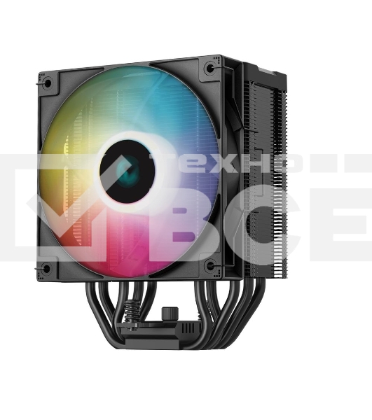 Кулер для процессора DEEPCOOL AG500 DIGITAL ARGB черный, 120 мм, алюминий/медь, 1950 об/мин, 29.4 дБ, 4 pin, 240 Вт, 158 мм