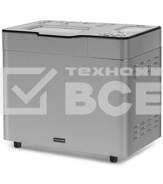 Хлебопечь Rondell 1640-RE-01, 600Вт, серебристый