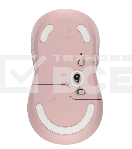 Мышь беспроводная Logitech Signature M650 розовый, 4000 dpi, радиоканал, Bluetooth, USB, кнопки - 5