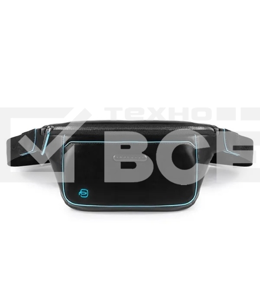 Сумка на пояс мужская Piquadro Blue Square CA2174B2/N, натур.кожа, черный