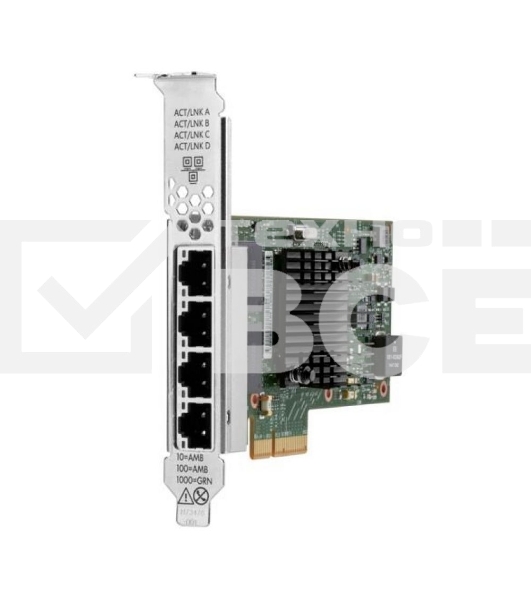 Сетевой адаптер/ Broadcom BCM5719 Ethernet 1Gb 4-port BASE-T Adapter for HPE