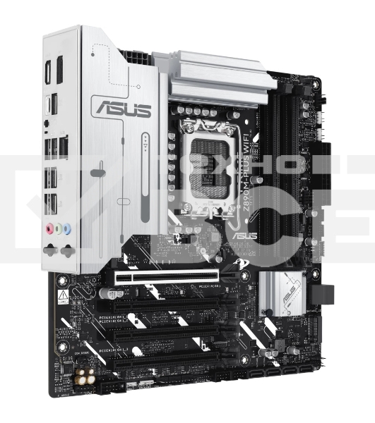 Материнская плата ASUS PRIME Z890M-PLUS WIFI, LGA 1851, Intel Z890, 4xDDR5, 6xSATA, 3xM.2, 1xPCIe 5.0 x16, 1xPCIe 4.0 x4, 2xPCIe 4.0 x1, 1xHDMI, 1xDP, 1x2.5Gb LAN, 2xUSB-A 2.0, 4xUSB-A 3.2 Gen 1, 1xUSB-A 3.2 Gen 2, 1xUSB-C 3.2 Gen 2x2, 3x3.5 мм, 7.1, mATX