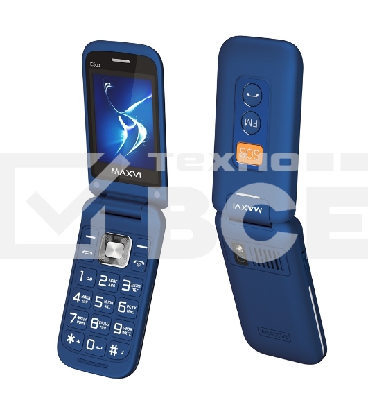 Мобильный телефон Maxvi E5 up синий