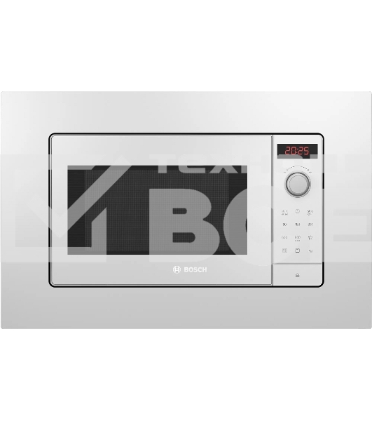 Микроволновая печь встраиваемая Bosch BEL653MW3 белый, 25 л, 800 Вт, переключатели - поворотный механизм/сенсор