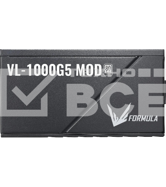 Блок питания Aerocool / Formula ATX 1000W VL-1000G5 MOD Gen5 80 PLUS  gold (20+4pin) APFC 140mm fan lt.blue LED 9xSATA Cab Manag RTL