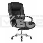 Кресло руководителя Бюрократ T-9925SL/BLACK черный, кожа, крестовина хром, фото15