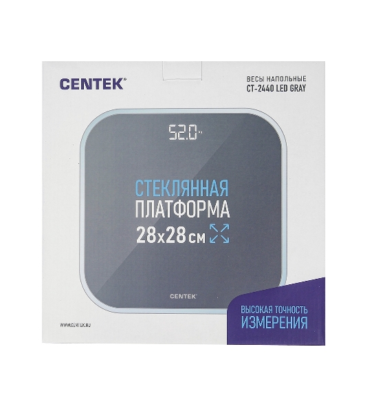 Весы напольные CENTEK CT-2440 LED Gray