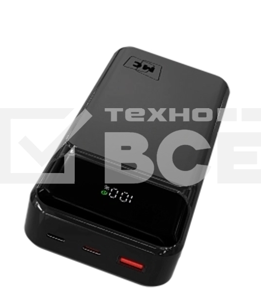 Портативный аккумулятор MORE CHOICE (4620202552778) PB29-20 20000mAh 1USB+2Type-C 3.0A 22.5W+PD20W+QC3.0, черный