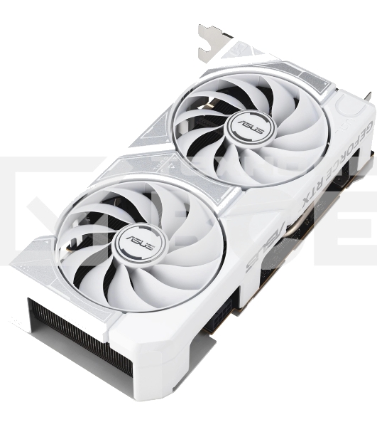 Видеокарта Asus GeForce RTX 5060 DUAL OC White, Nvidia RTX 5060, 8GB GDDR7, 128 bit, PCI-E 5.0, DPx3, HDMIx1, 2535 MHz