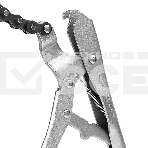 Зажимные клещи цепные с фиксатором Deli DL20018 230мм, длина цепи 450мм, регулировочный винт, фото2