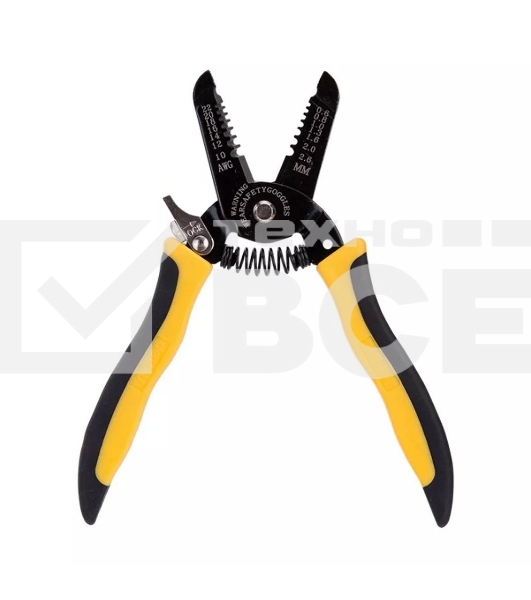 Стриппер многофункциональный Deli DL2607 0,6-2,6мм Размер: 7 дюймов. Диапазон зачистки: 0,6-2,6 мм. Лезвие из материала 50# с черной отделкой. PP+TPR погружная ручка. Пружина с автоматическим возвратом. 2 в 1 инструмент для зачистки проводов и кусачки.