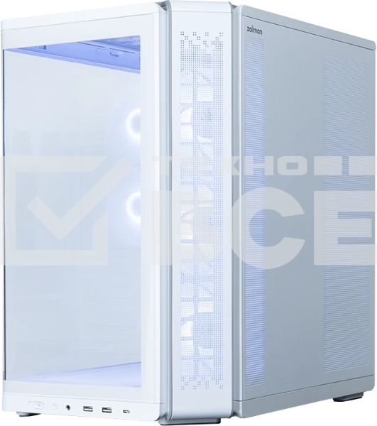 Компьютерный корпус ZALMAN MidTower P60 белый (ATX, без БП, 5x120мм ARGb fans, 1xUSB Type C, 2xUSB 3.0) (Zalman P60 белый)