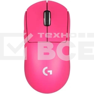 Мышь беспроводная Logitech G PRO X SUPERLIGHT розовый, 25600 dpi, радиоканал, USB, кнопки - 5
