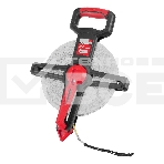 Рулетка геодезическая Matrix 100 м х 12,5 мм, открытый корпус, фиберглассовая лента, фото 1