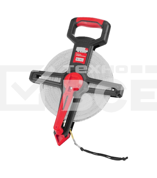 Рулетка геодезическая Matrix 100 м х 12,5 мм, открытый корпус, фиберглассовая лента