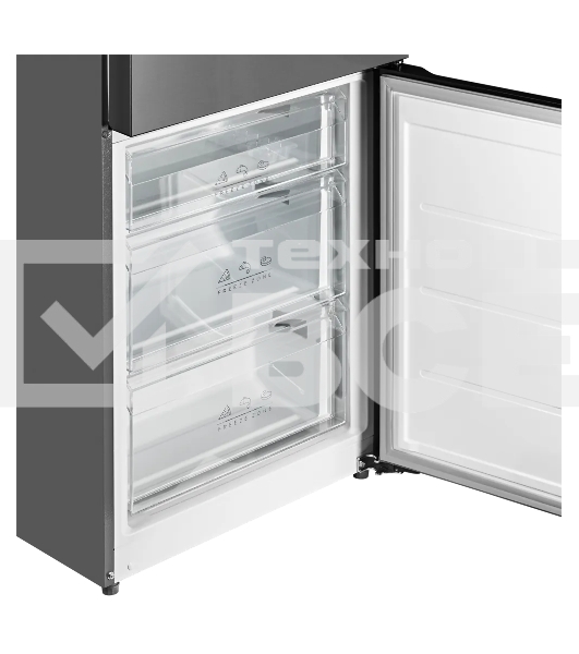 Холодильник Kuppersberg RFCN 2016 X нержавеющая сталь двухкамерный 274/105л морозилка снизу, No Frost