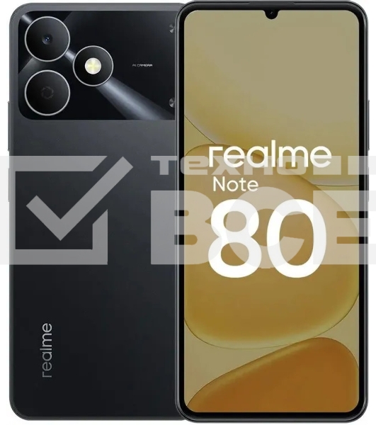Смартфон Realme Note 80 RMX5388 4Gb, 128Gb, черный
