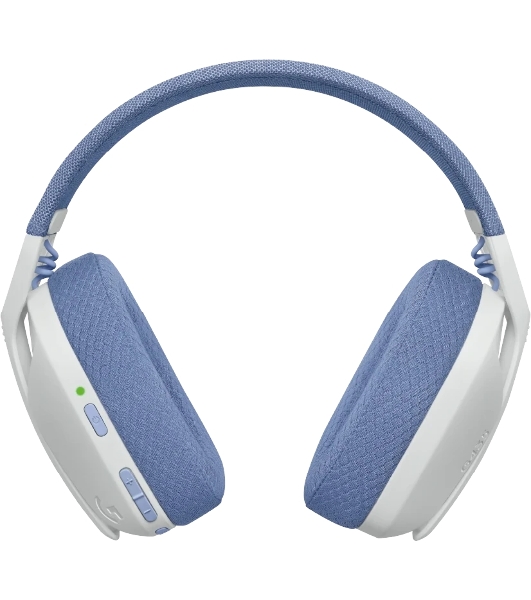 Гарнитура Logitech G435 белый/синий, беспроводная, радиоканал, до 18 ч