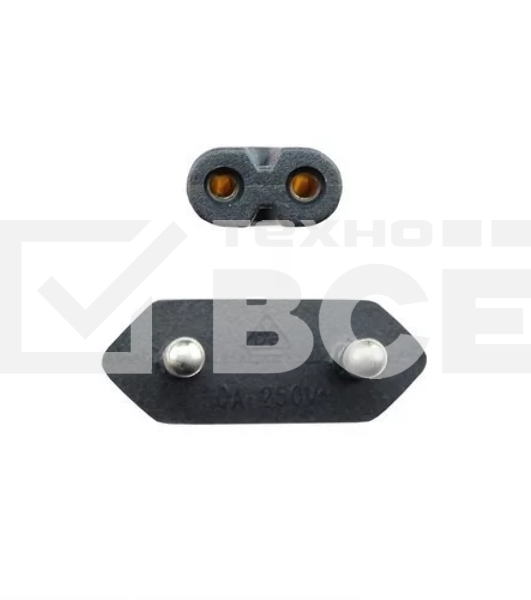 Кабель для аудио-видео техники IEC-320-C7--розетка 220V, 2-pin, 1,8м, медь, VCOM