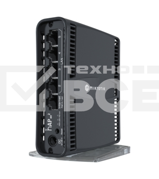 Маршрутизатор mikroTik hAP ax2 C52iG-5HaxD2HaxD-TC WIFI6, 2.4+5Ghz, 5RJ45 1Gbit, 1 POE