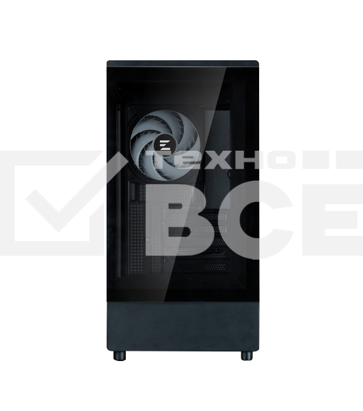 Компьютерный корпус ZALMAN P10, MATX, BLACK, WINDOW, 2x3.5