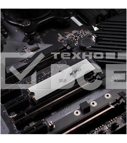Накопитель SSD ADATA XPG GAMMIX S60, 1Tb, PCIe 4.0 x4, M.2 2280, NVMe, R/W 5000/3200, с радиатором