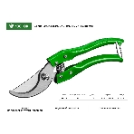 Секатор PC-25 со стальными эргономичными рукоятками, плоскостной, 200 мм, РОСТОК, фото9