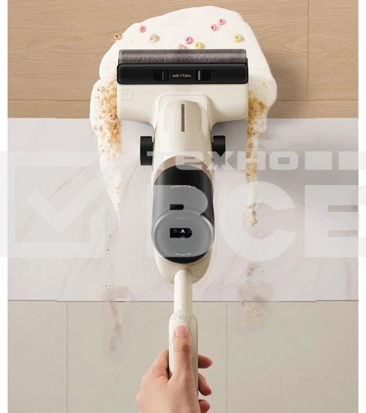 Вертикальный моющий пылесос Dreame Trouver K30 Mix белый, 7*2600 mAh, 300Вт, сухая/влажная уб., 500 мл., работа от АКБ max 30 мин