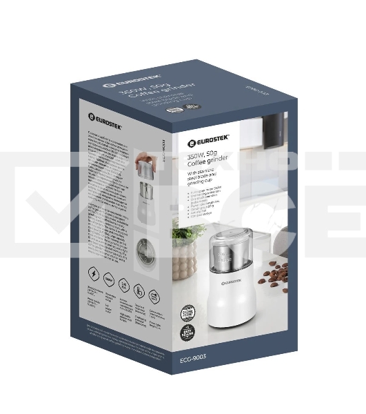 Кофемолка Eurostek ECG-9003 350 Вт, 50 гр, белый
